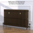 CI-GV3645-19-MET-BRONZE-LS01 - Gasta Victorian 3 Column Cast Iron Radiator H645mm x W1182mm CI-GV3645-19-MET-BRONZE-LS01 - Gasta Victorian 3 Column Cast Iron Radiator H645mm x W1182mm